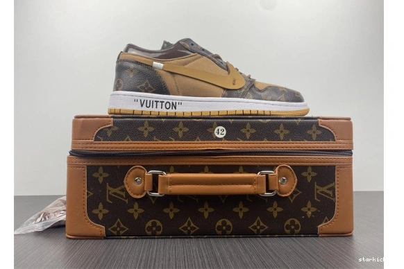 JORDAN AIR Low 1 CASE) -LouiV Top (WITH O-W WHITE-LouiV 0412